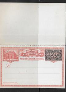 Guatemala Postal Stationery Postcard H&G 9 Mint