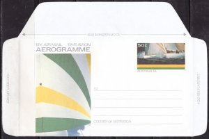 F1895   AUSTRALIA   Aerogramme      Australia II - America's Cup