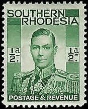 SOUTHERN RHODESIA   #42 MH (1)