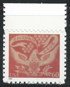US #3646 60c Coverlet Eagle MNH