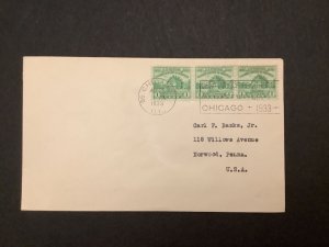 U.S. Chicago 1933 Stamp Cover R40818