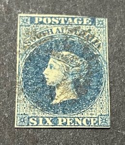 South Australia Scott #3 F/VF Used CV $200/ Price $80 *** FREE shipping