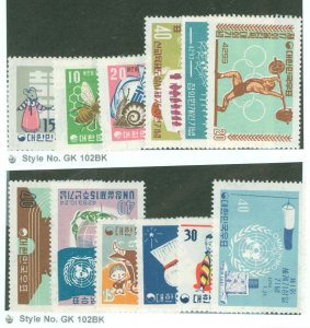 Korea #298/321 Unused