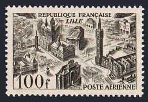 France C23,MNH.Michel 861 Air Post 1949.View of Lile.