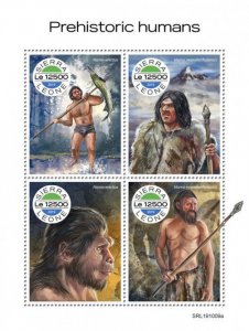 Sierra Leone 2019 MNH History Stamps Prehistoric Humans Neanderthals 4v M/S