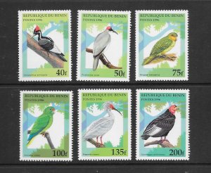 BIRDS - BENIN #890-95   MNH