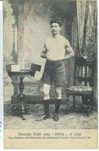 BK1879 - Autograph - OLYMPIC GAMES Athlete 1908: Dorando Pietri MARATHON WINNER-