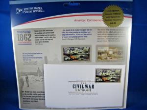 UNITED STATES - CIVIL WAR 1861 & 1862 COMMEMORATIVE FOLIOS     MNH      (brig)