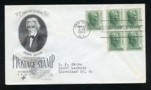US 1209 1c Regular Issue - Jackson ADDR ArtCraft FDC
