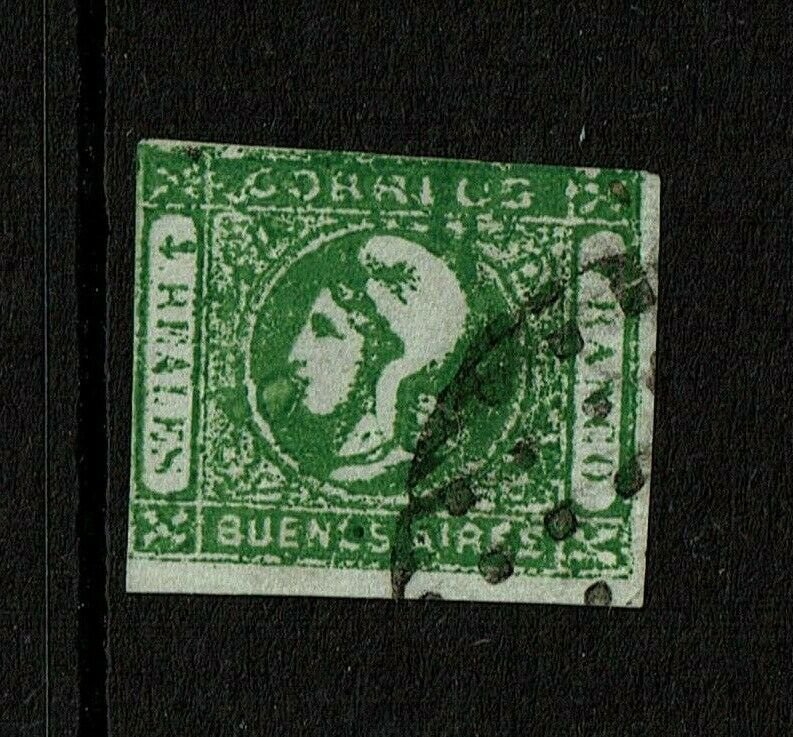 Argentina Buenos Aires SC# 9, Used, small side margin tear - S9592