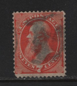 149 F-VF used neat cancel with nice color cv $ 100 ! see pic !