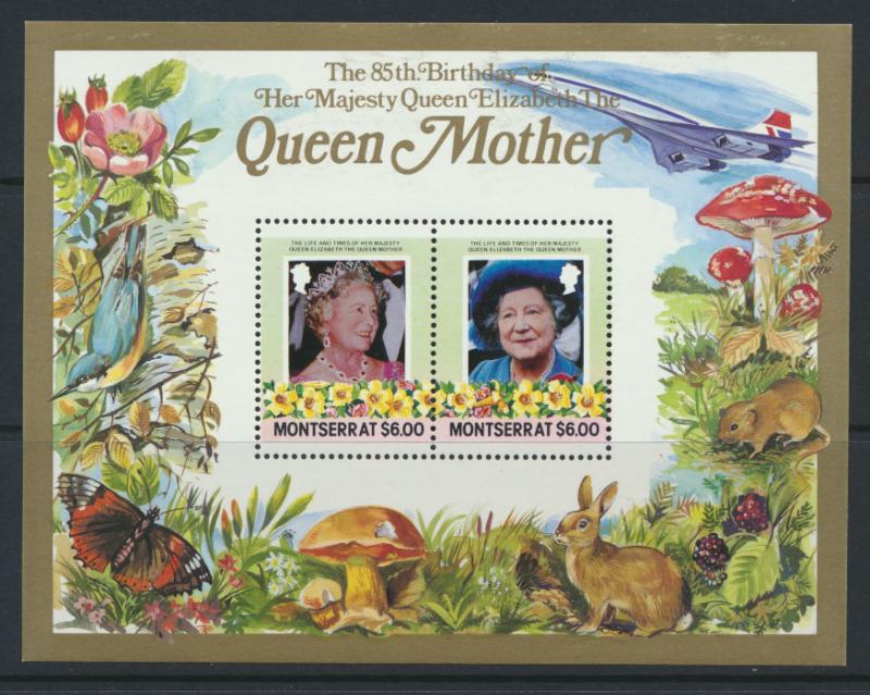 Montserrat SG MS644 SC#564 Queen Elizabeth Queen Mother 85th Birthday