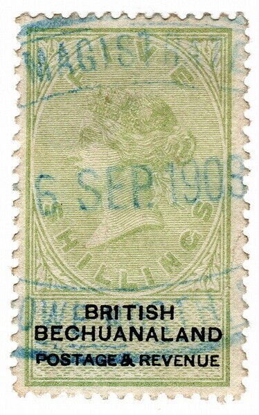 (I.B) British Bechuanaland Revenue : Duty Stamp 1/-