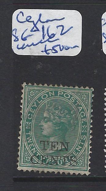 CEYLON  (P0802B)  QV TEN CENTS/64C SG 162   MOG   SCARCE STAMP!!!