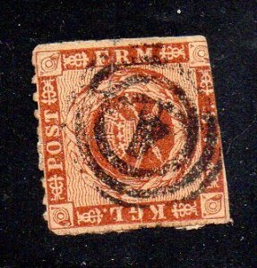 Denmark 4  Used cv $15.00  .
