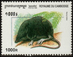 Cambodia 1913 - Mint-NH - 1000r Eurasian Water Shrew (1999) (cv $0.50)