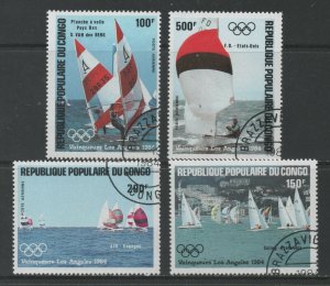 Thematic Stamps Sports - CONGO 1984 OLYMPIC YACHTING 4v 674/7 used