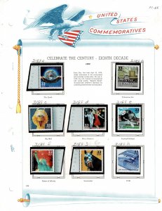 Celebrate the Century 1980's 33c US Postage Singles #3190a-o VF MNH