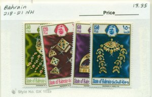 BAHRAIN #218-21, Mint Never Hinged, Scott $13.35