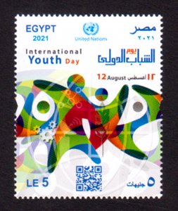 EGYPT - 2021 INTERNATIONAL YOUTH DAY - 1V MINT NH