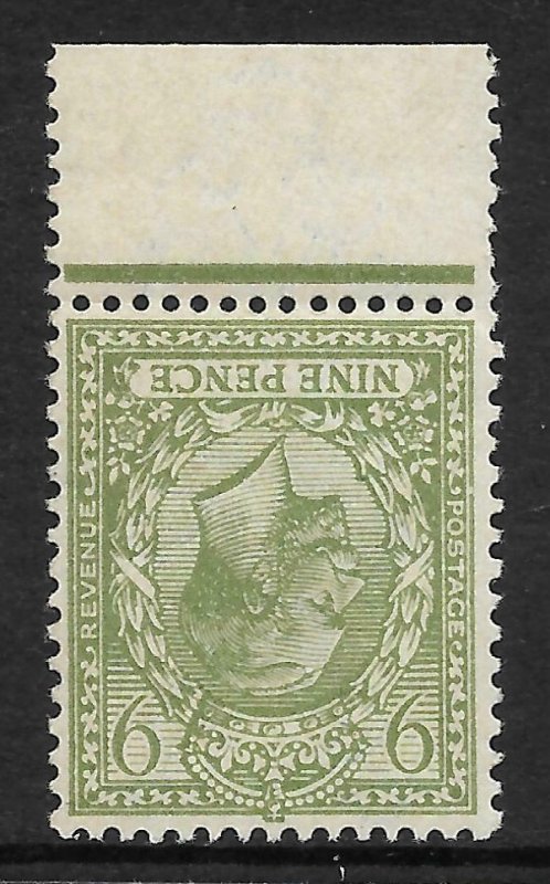 Sg 393awi 9d Olive Watermark Inverted Royal Cypher UNMOUNTED MINT