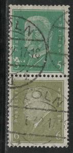 Germany Scott # 368, 369, used, se-tenant, Mi# S42