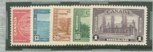 Canada #241-245  Single (Complete Set)