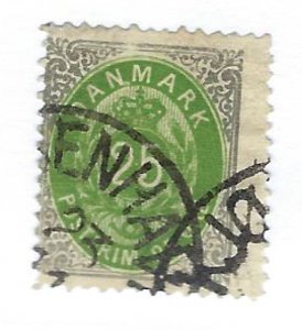 Denmark SC#32 Used Fine SCV$40.00...Worth a Close Look!