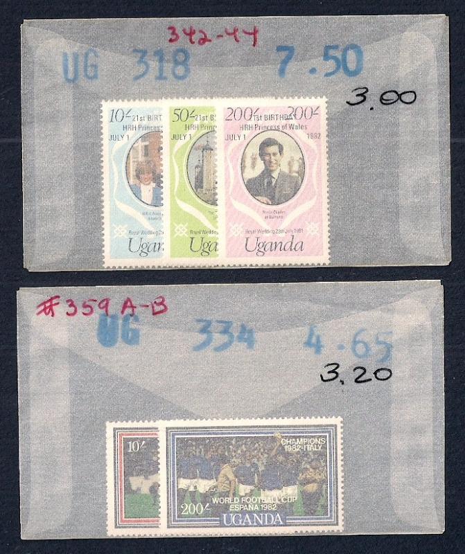 UGANDA (35) All Diff Complete Sets ALL Mint Never Hinged