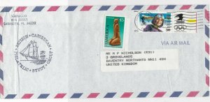 United States 1991 Phil. Society Airmail Commercial Multi Stamps Cover R 19128