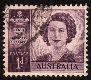 1947, Australia 1p, Used, Sc 210