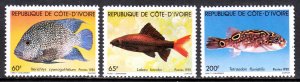 Ivory Coast - Scott #578-580 - MNH - SCV $5.60