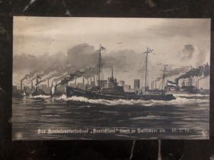 1916 Bremen Germany Picture Postcard Cover To Bad Soden SS Deutschland Baltimore