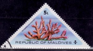 Maldives, 1975, Marine Life - Staghorn Corals, 5L, sc#561, used*