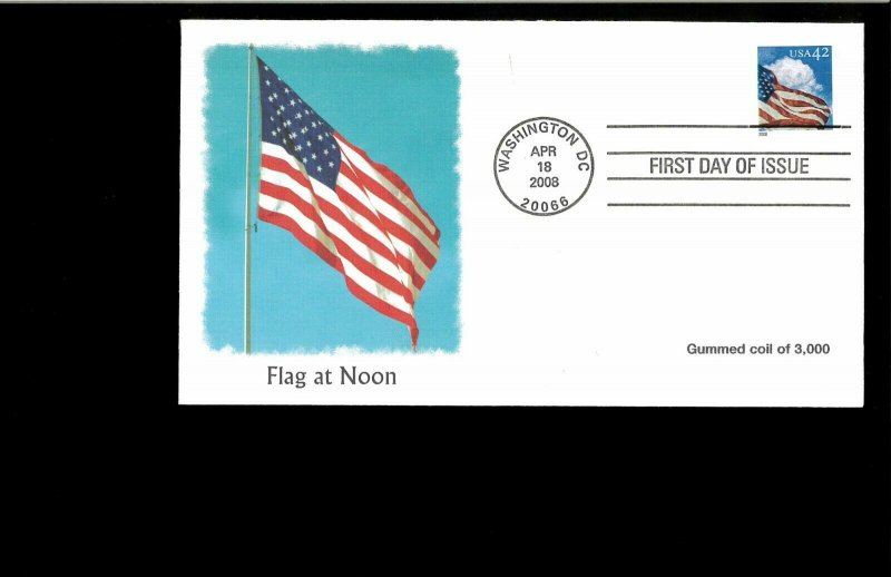 2008 FDC American Flags Washington DC