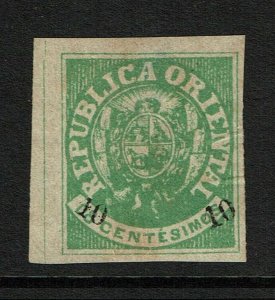 Uruguay SC# 25 Mint No Gum / Thin / Right Side Creases - S11860