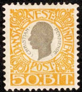 Danish West Indies Scott 36 Unused hinged.