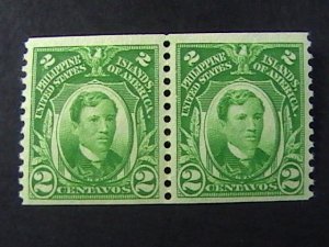 PHILIPPINES # 326-MINT/HINGED---COIL PAIR---1928