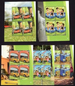 Australia Scott 3034-3038, MNH, Free Shipping,  Inventions 5 panes of 4 stamps