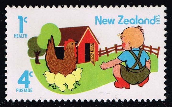 New Zealand #B93 Boy with Hen and Chicks; MNH (0.25)