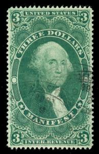 momen: US Stamps #R86c Used Revenue PF Graded XF-SUP 95