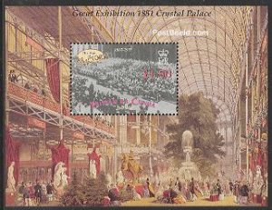 Tristan Da Cunha 2001, Victoria, Crystal palace s/s, MNH