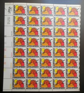 1977 Energy Development 2 designs Sc 1724a 13c mint sheet of 40 Typical