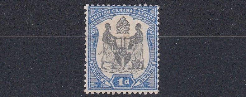 NYASALAND  1897 - 00  S G 43  1D BLACK & ULTRAMARINE  MH