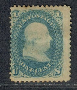 $US Sc#63 M/H/A toned, Cv. $275