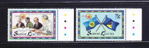 St Lucia 1085-1086 Set MNH Various (B)