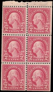 US - #554c - MNH - Pane of 6 - SCV-12.00