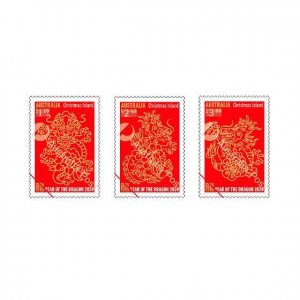 2024 Christmas Is Year of the Dragon (3) (Scott NA) MNH