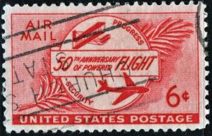 SC#C47 6¢ 50th Anniversary of Powered Flight (1953) Used