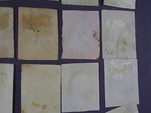 U.S.# 10-11 X 42 pieces-USED-MANY SHADES & CANCELS--WASHINGTON--1851-55